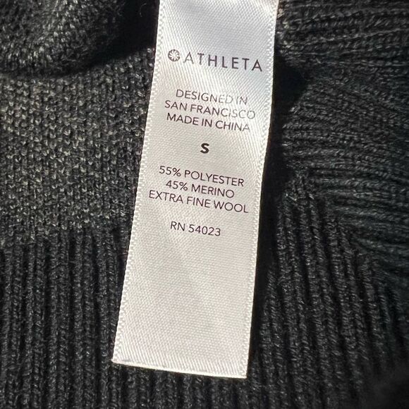 Athleta Extra Fine Merino Wool Blend Jacquard Sweater - Picture 12 of 12